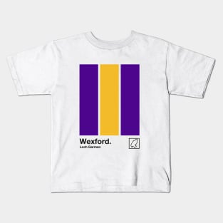 County Wexford, Ireland - Retro Style Minimalist Poster Design Kids T-Shirt